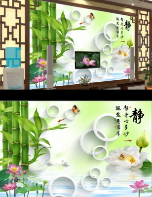 Tranh gạch 3d ốp tường phong thủy phòng khách - LSCX33