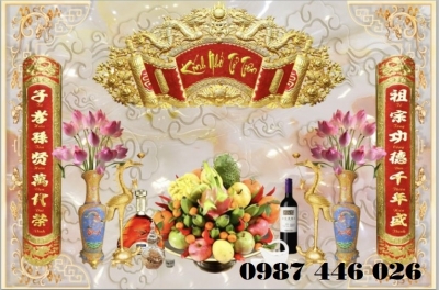 Gạch tranh phòng thờ HP8272