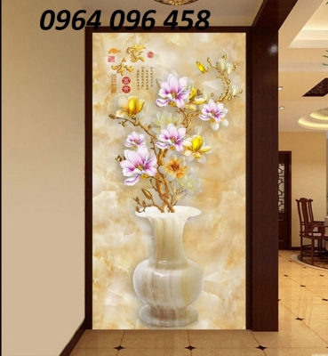 Tranh gạch 3d tranh bình hoa - JGF85