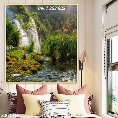 Tranh tường phong cảnh gạch men 3d