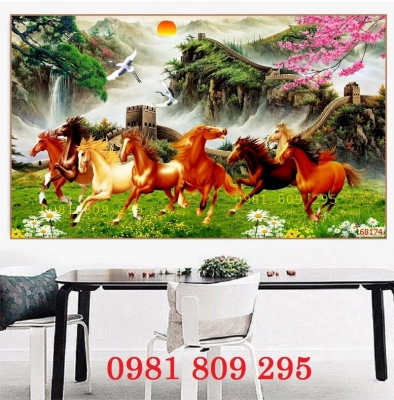 Tranh gạch ngựa 3d