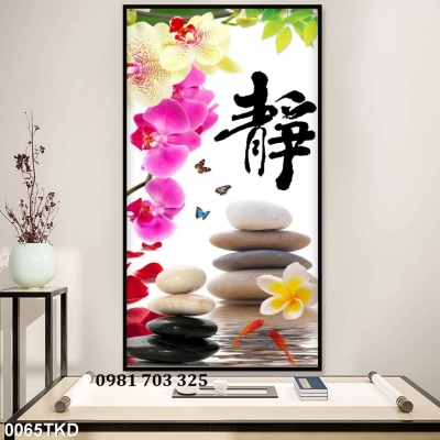 Tranh gạch 3D khổ đứng đẹp