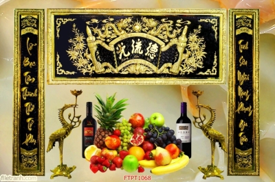 Tranh gạch 3d phòng thờ - SLLC4