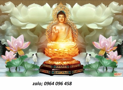 Tranh gạch phật phòng thờ 3d - GJB43