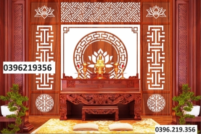 Tranh đẹp 3D trang trí phòng thờ