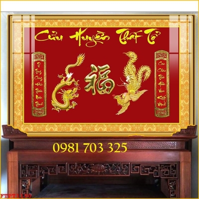 Tranh phòng thờ, gạch tranh ốp tường 3D