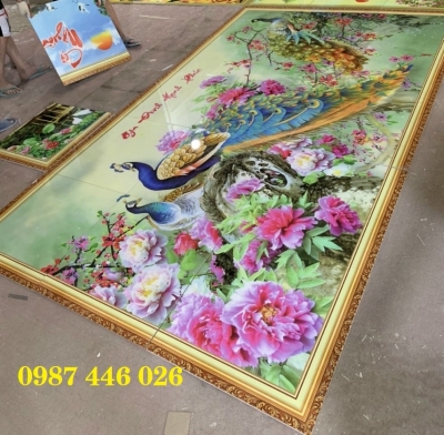 Gạch ốp tường, gach trang trí tường đẹp phòng khách HP9822