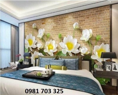 tranh gạch ốp tường phòng ngủ