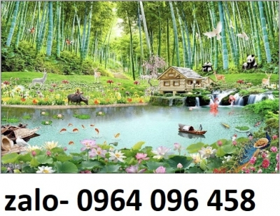 Tranh gạch 3d phong cảnh tre trúc - MXV32