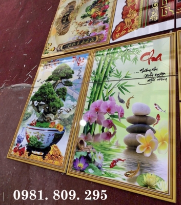 Gạch 3d cây bon sai , gạch trang trí
