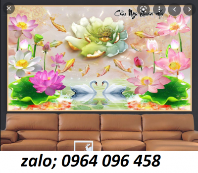 Tranh gạch 3d cửu ngư quần hội - A121