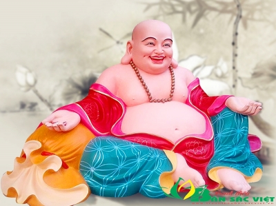 gạch tranh 3d phật di lặc - MVB5