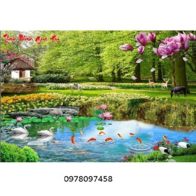 Tranh gạch men phong cảnh ruộng bậc thang