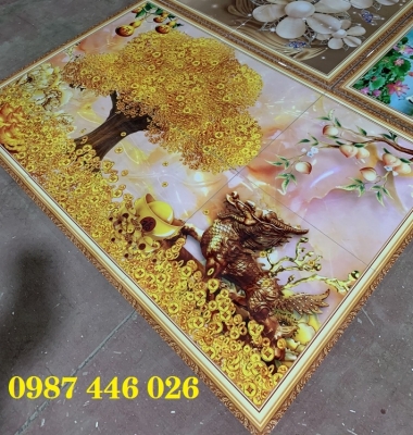 Tranh gạch men cây tiên tài lộc HP0833