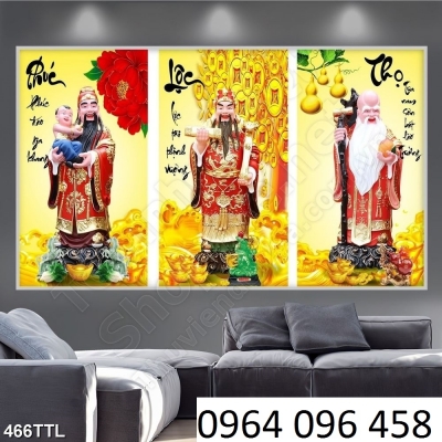 tranh 3d phú lộc thọ - gạch tranh 3d