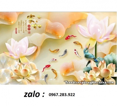 Tranh 3D- Tranh cá chép