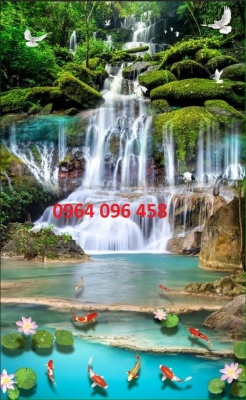 Tranh phong thủy 3d - tranh gạch 3d phong thủy - 3222AC