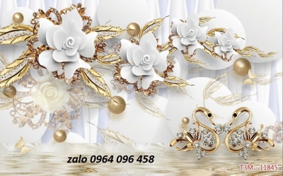 Tranh gạch 3d trang trí phòng khách đẹp 432SN