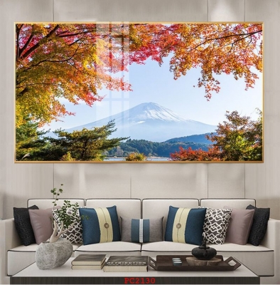 Tranh gạch phong cảnh lá vàng