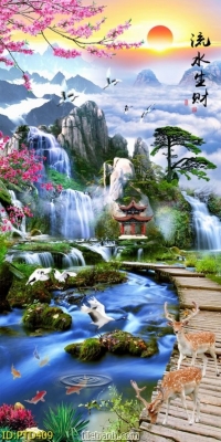 Tranh gạch 3d ốp tường hành lang - XCVB09