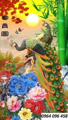 Tranh gạch 3d ốp tường cầu thang - KCS3