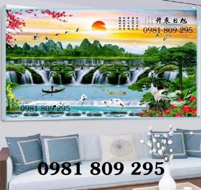 Tranh phong cảnh , gạch tranh 3d phong cảnh chiều sâu