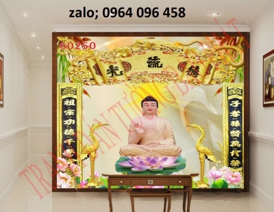 Tranh gạch 3d phòng thờ - NV544