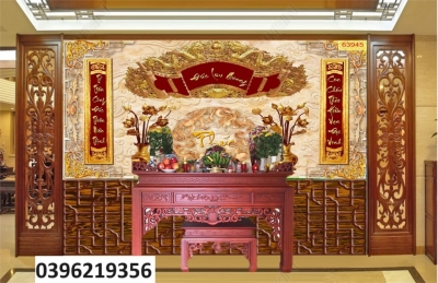 Tranh đẹp 3D trang trí phòng thờ