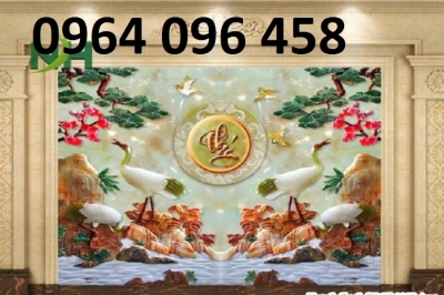Tranh gạch 3d phong thủy phòng khách - DCC43