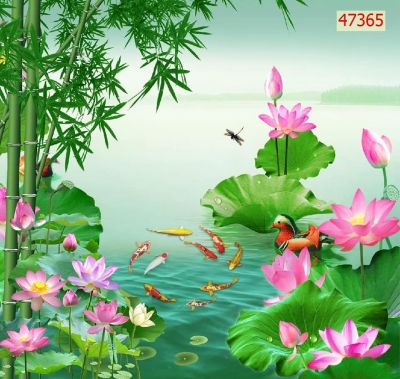 Tranh gạch men 3d phong cảnh đồng quê đẹp - CNV53