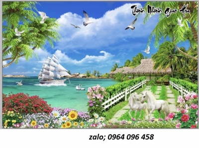 Tranh gạch 3d phong cảnh đẹp - TEWXC4