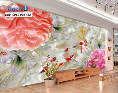 Tranh gạch 3d phòng khách - SLNB33