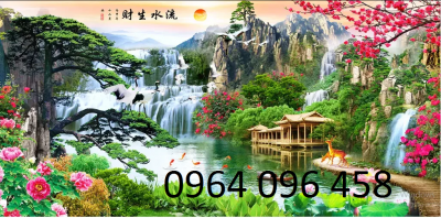 tranh gạch 3d ốp tường tranh phong cảnh - BVC34