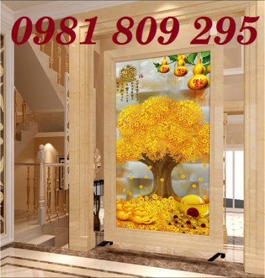 Tranh cây tiền - gạch tranh ốp tường