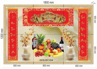 Tranh câu đối ban thờ