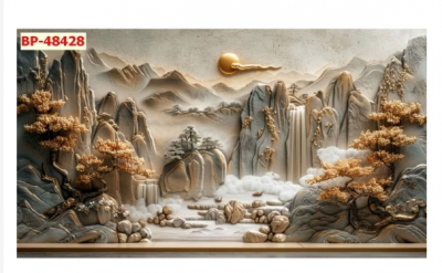 Tranh gạch trang trí phòng khách 3d - XXC53