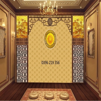 Tranh gạch men 3d Phòng Thờ phong thủy