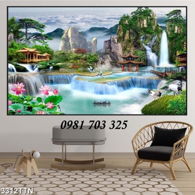 Gạch men 3D ,tranh gạch phong cảnh