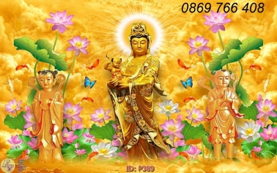 Gạch tranh Đức Phật trang trí