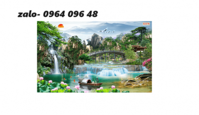 Tranh gạch 3d phong cảnh đồng quê - CVB06