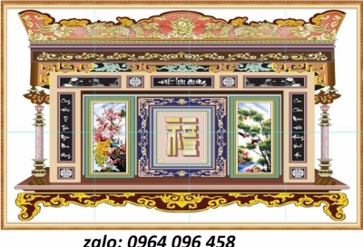 Tranh gạch 3d phòng thờ - FCBB5