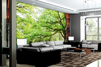 Tranh rừng cây 3d - tranh gạch 3d từng cây - MCX22