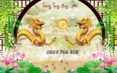 Tranh gạch phong thủy-Tranh rồng phượng