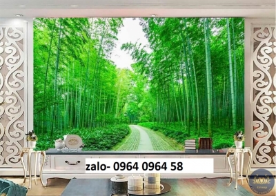Tranh gạch 3d ốp tường tre trúc - SCX33