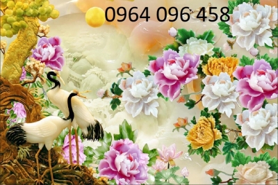 Tranh 3d - tranh gạch 3d trang trí phòng khách - KMMM88