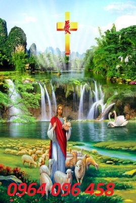 Tranh gạch 3d tranh thiên chúa - 765XVC