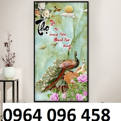 Tranh gạch men 3d ốp tường cầu thang - DSC52