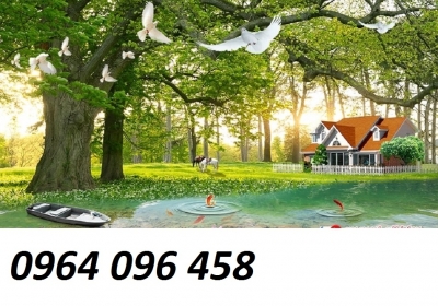 Tranh gạch 3d rừng cây cổ thụ - KFĐ4
