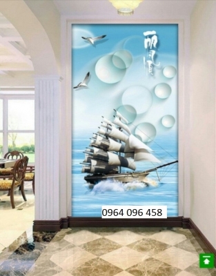 Tranh gạch 3d trang trí phòng khách - 422XN