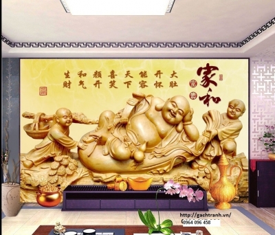 Tranh gạch 3d phật di lặc - CXB53